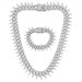 Fashion Full Diamond Cuban Necklace Hip Hop Trend Personalized Necklace Bracelet Set_ipsvogv.com