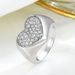 Personality Sweet Heart Shaped Aperture Zircon Ring High Grade Micro Inlaid Zircon Peach Heart Engagement Party Female Ring_ipsvogv.com