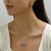 Ins Hip Hop Minimalist Style Female Personality Angel Eye Design Diamond Inlaid Earrings Versatile Long Necklace_ipsvogv.com