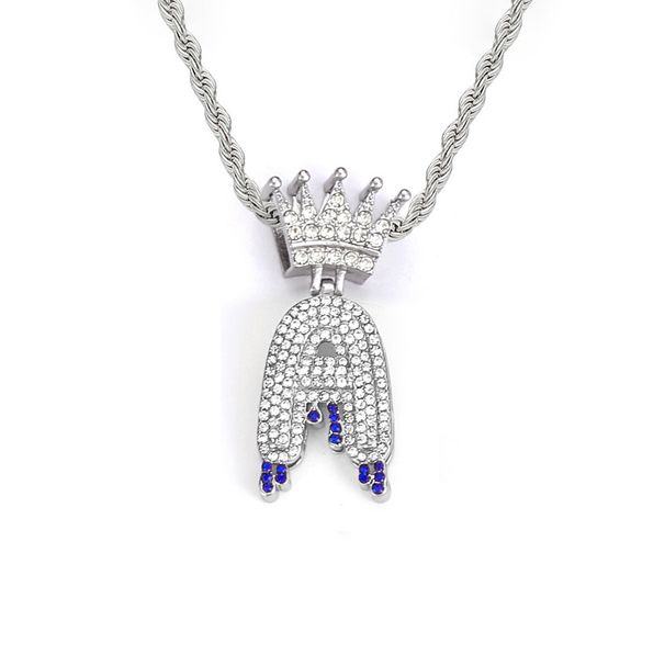 Light luxury niche fashion style hip hop personality 26 English letters high end pendant necklace necklace versatile_ipsvogv.com