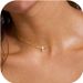 Women's Jewelry Stainless Steel K Gold Plated Tiny Cross Pendant Necklace Clavicle Chain Fashion Ladies Gift_ipsvogv.com