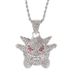 Hiphop Diamond Cuban Necklace, Pocket Monsters, Anime, Pet Elves, Geng Gui Alloy Pendant_ipsvogv.com