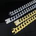Hip Hop Zinc Alloy 30mm Wide Plated Full Diamond Large Gold Cuban Chain Necklace_ipsvogv.com
