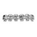 Unisex New Glossy Skull Gold Braces HIPHOP Hip Hop Braces Halloween Costume Accessories_ipsvogv.com