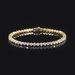 Bright Moissanite Bracelet Gold S925 Sterling Silver Gold Plated Hip Hop Tennis Chain 2.7mm Fully Inlaid Bracelet_ipsvogv.com
