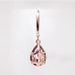 Japanese And Korean Simulated Water Drop Earrings Pink Diamond Female Earrings Rose Gold Plated Earrings Colored Gemstone Earrings Jewelry_ipsvogv.com