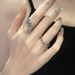 people's Collection Irregular 【 2101 】 French Pleated Drip Oil Chain Niche Design Ring, Female Personality Blue Fish 【 】 Ring,_ipsvogv.com
