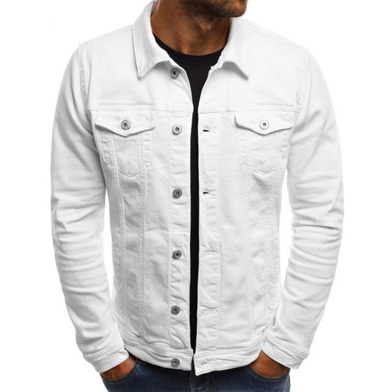 Men's Casual Solid Color Jacket Cardigan Button Cargo Jacket_ipsvogv.com