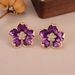 Retro Oil Drop Flower Earrings Colorful Niche Simple Medieval Vintage Retro Earrings Enamel Design Earrings_ipsvogv.com