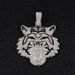 Tiger Head Inlaid Diamond Alloy Pendant Hip-Hop Jewelry Accessories High-Quality Electroplated Color-Retaining Gold_ipsvogv.com