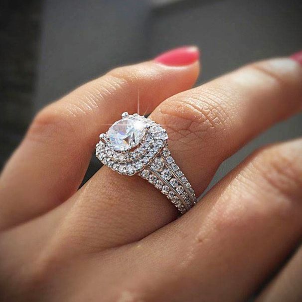 Yiwu Sanjie New Double Layered Tiger Claw Square Zircon Ring Inlaid With Topaz Jewelry_ipsvogv.com