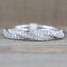 Cao Shi's New Fashion Twisted Rope Fried Dough Twists Women's Copper Plated White Gold Micro Set Zircon Tail Ring_ipsvogv.com