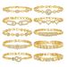 Bracelets Women's Zircon Bracelet Flower Heart Shaped Round Leaf Snake Shaped Spring Water PBR 101_ipsvogv.com