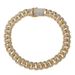 Inlaid Diamond Neck Chain 20cm Alloy Jewelry Trendy Bracelet Hip Hop Cuban Necklace_ipsvogv.com