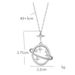 Titanium Steel Necklace, Women's Planet Pendant, Light Luxury, Internet Celebrity Temperament, Diamond Studded Planet,_ipsvogv.com