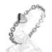 Titanium Non-Fading OT Buckle Heart Couple Jewelry For Women And Men Trendy Cool Hip-Hop High-End Stainless Steel_ipsvogv.com