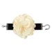 N10282 Fashion Geometry Elegant and Romantic Style Rose Flocking Cloth Necklace Bracelet_ipsvogv.com