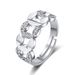 New Creative Diamond Set Copper Jewelry Octagonal Interwoven Women's Classic Zircon Ring_ipsvogv.com