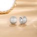 Brushed ball earrings for women, simple and elegant earrings, autumn and winter design, earrings_ipsvogv.com