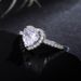 Cao Shi Peach Heart Ring Women's Love Shaped Zircon Diamond Set Copper Plated Silver Fashion Jewelry_ipsvogv.com