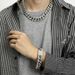 Hip Hop 20mm Full Diamond Lines Men's Bracelet Anklet Exaggerated Personality Rap Rhinestone Cuban Chain_ipsvogv.com