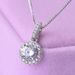 Cao Shi Copper Plating Platinum Pendant Exquisite Disc Zircon Ins Style Necklace Classic Collar Chain Female_ipsvogv.com