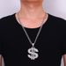 Wholesale Men's Euro Alphabet Punk Exaggerated Gold Silver Foreign Trade Jewelry Pendants, Necklaces, Hip Hop_ipsvogv.com