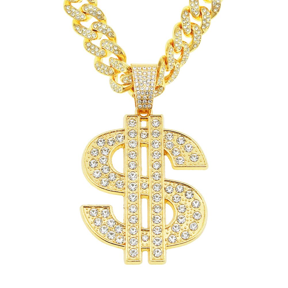Men Women Hip Hop Big Pendant Necklace 13mm Miami Cuban K Choker Chain Necklaces Bg Charm Statement Jewellery_ipsvogv.com