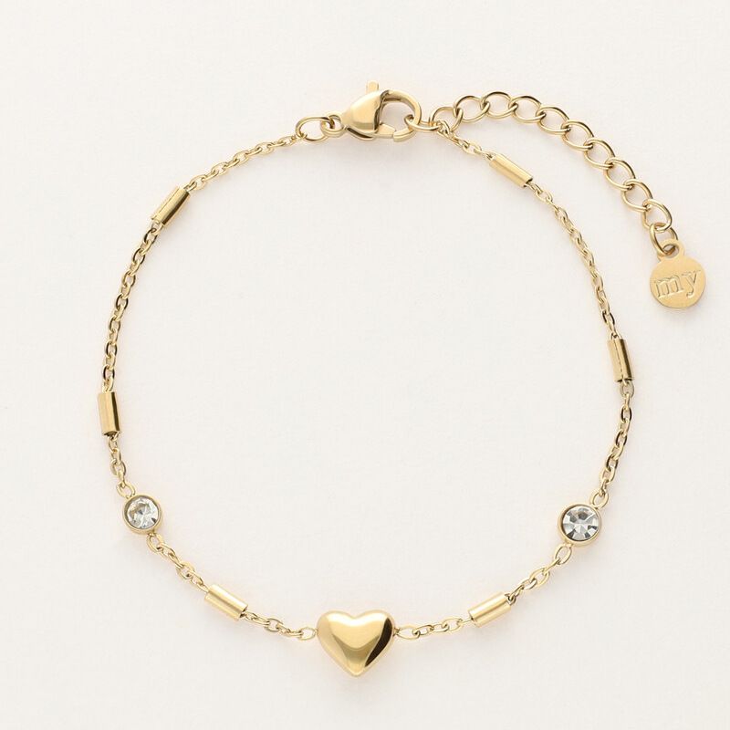 Women's Jewelry Fashion Light Luxury Style Love Electroplating High Grade Zircon Gold Plated Adjustable Bracelet Batch_ipsvogv.com