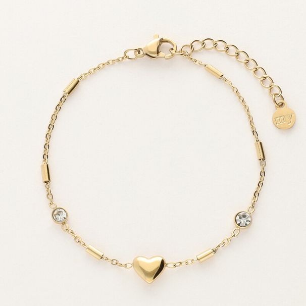 Women's Jewelry Fashion Light Luxury Style Love Electroplating High Grade Zircon Gold Plated Adjustable Bracelet Batch_ipsvogv.com