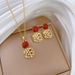 【 Tianium Seel 】 Necklace Earring Ligh Luxury Full Diamond Drip Oil Cube Personalized Temperamen Banque Earrings_ipsvogv.com