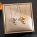 New Tassel Block Titanium Steel Necklace For Women, Sweet And Cool, Niche Design, High-end Micro Inlaid Zircon_ipsvogv.com