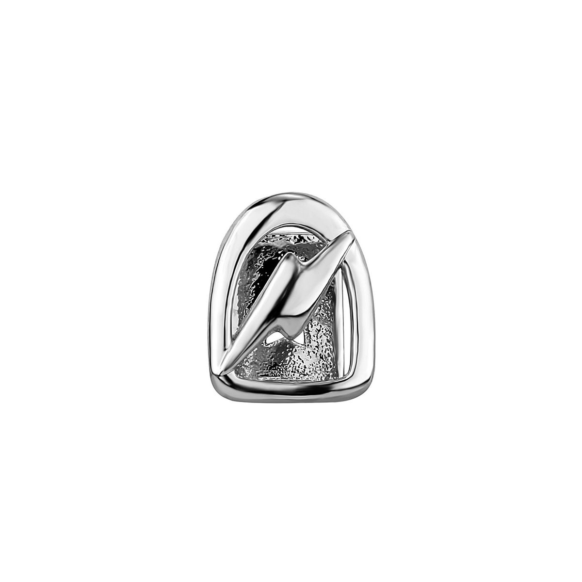 Unisex Jewelry Fashion lightning braces hollow personalized dentures single gold tooth men's hip hop tooth decorationHIPHOP tooth_ipsvogv.com