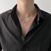 Black Zircon Double Layer Mang Star Necklace for Men's Ins Trendy and Handsome Hip Hop niche Design High Grade New Versatile Jewelry_ipsvogv.com