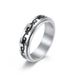 Celtic vine titanium steel rotating ring Wedding engagement proposal stainless steel couple ring_ipsvogv.com