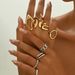 Women’s Jewelry Set Fashion Women's Open Adjustable Ring Personality Geometric Niche Design Ring Versatile Hand Jewelry_ipsvogv.com