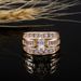 Copper Set Zircon Women's Ring Popular Fashion Engagement Handicrafts_ipsvogv.com