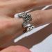 Female Geometric Zircon Cold Wind Ring, Design, Niche High-end Index Finger Ring, 2024 New Ring Ring, Design, ,_ipsvogv.com