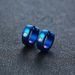 QSZB Basic Stainless Steel Hoop For Men Women Unisex Hie Earrings With CZ Stone Accessory_ipsvogv.com