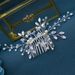 Women's Jewelry Floral Crystal Rhinestone Hair Comb Bridal Wedding Headpiece Pearl Hair Accessories For Special Occasions_ipsvogv.com