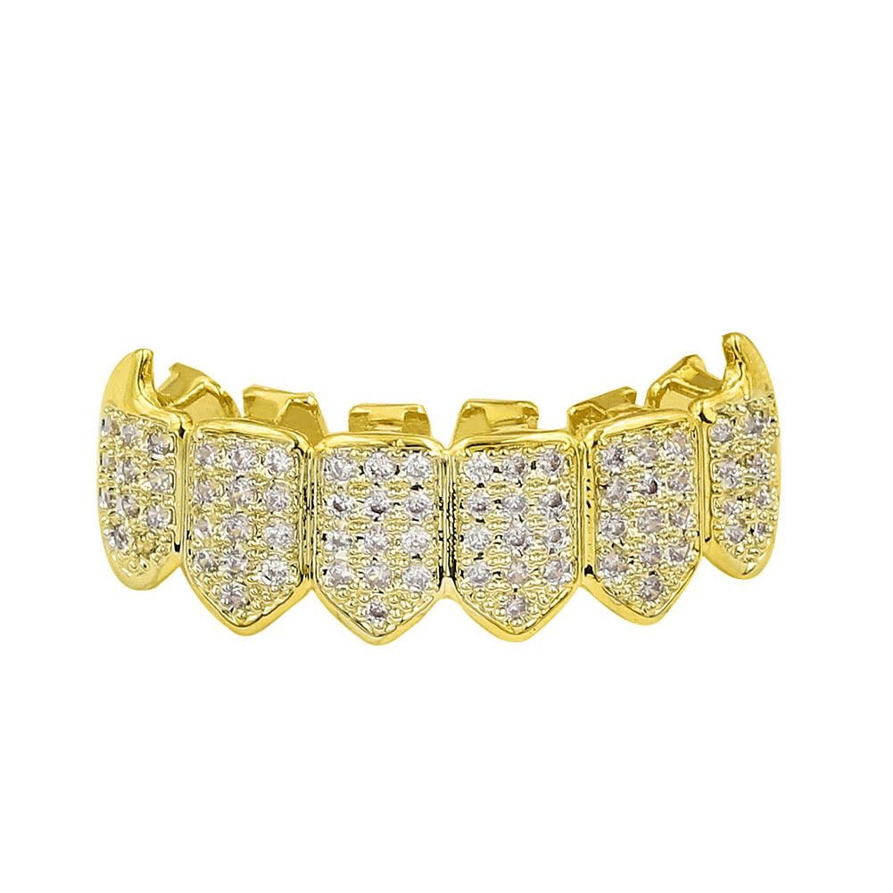 INShiphop Set Pointed Jewelry With Micro Gold Decoration Teeth_ipsvogv.com