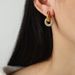 Women's Jewelry High End Light Luxury Personality Fashion Retro Titanium Steel Gold Plated Diamond Round Versatile Earrings Jewelry_ipsvogv.com