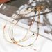 Colorful Bohemian Natural Beaded Necklace With Small And High End Design, Layered Collar Chain_ipsvogv.com