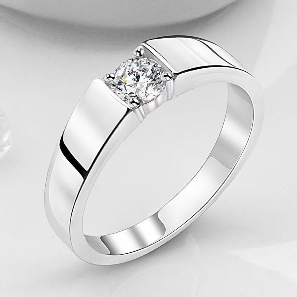 hot Selling Diamond Single 2025 Item~Simple Men's Ring With An Open Mouth_ipsvogv.com