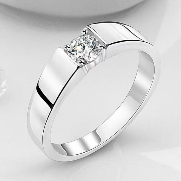 hot Selling Diamond Single 2025 Item~Simple Men's Ring With An Open Mouth_ipsvogv.com