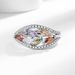 New Japanese And Korean Light Luxury Style Personalized Index Finger Colorful Treasure Female Trendy Internet Celebrity_ipsvogv.com