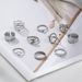 Hot Selling Ring Fashion Twisted Geometric Spring Animal 10 Piece Set For Women_ipsvogv.com