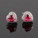 Earrings Crystal Zircon Earrings Simple Earrings 925 Silver Needle Love Shaped_ipsvogv.com