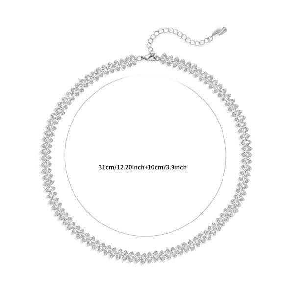 Retro heavy duty personality cold style full zirconium necklace simple temperament light luxury high end fashion versatile necklace_ipsvogv.com