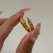 INS Electroplated Titanium Steel Transparent Zircon Open Versatile Ring_ipsvogv.com